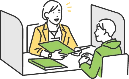 就職後も、安心して働き続けられるよう、 支援を継続しております。